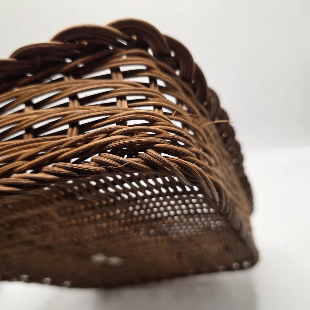 Wicker Coffee Table‎ Basket 15x11 Rectangular Woven Rattan Ottoman Basket Decor
